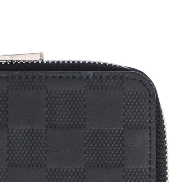 40062 8 Louis Vuitton Zippy Wallet Vertical Damier Wallet Bag Black