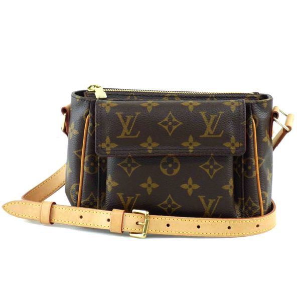 40129 1 Louis Vuitton Viva Cité PM Monogram Shoulder Bag Brown