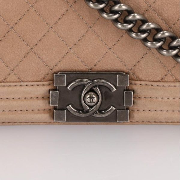 40171 7 Chanel Boy Chanel Chain Shoulder Bag Black