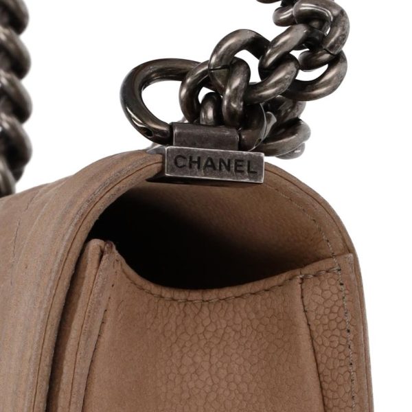 40171 9 Chanel Boy Chanel Chain Shoulder Bag Black