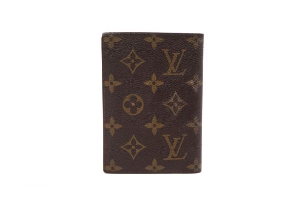 40203 8571k 1 Louis Vuitton Vintage Bifold Wallet Coin Purse Password License PVC Leather Brown