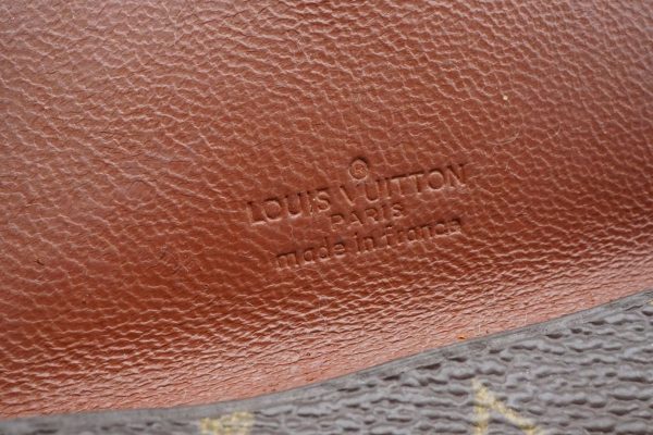 40203 8571k 10 Louis Vuitton Vintage Bifold Wallet Coin Purse Password License PVC Leather Brown