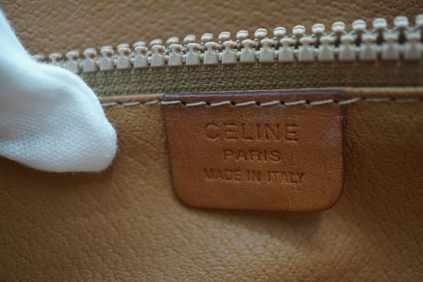 40232 8621h 10 Celine Vintage Tote Macadam Triomflogo Bucket Leather Brown