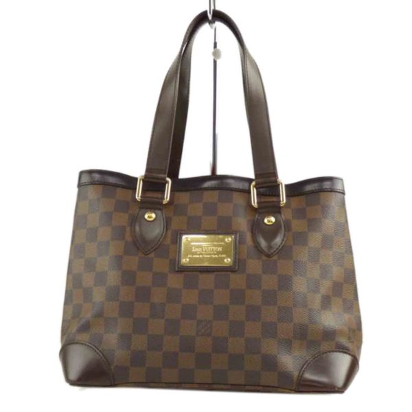 40266 1 Louis Vuitton Hampstead PM Damier Ebene Tote Bag Brown