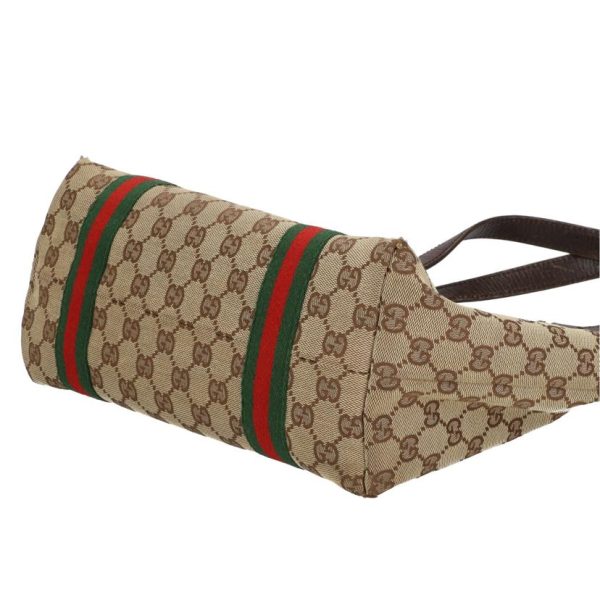 40270 2 Gucci GG Canvas Sherry Line Tote Bag