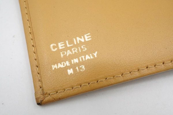 40366 8793k 10 Celine Vintage Macadam Wallet Compact Triomphe PVC Leather Brown