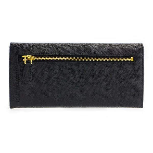 40432366d Prada Long Wallet Saffiano Metal Nero