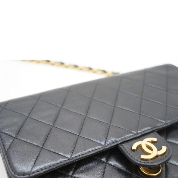 40495 6 Chanel Matelasse Chain Shoulder Bag Black