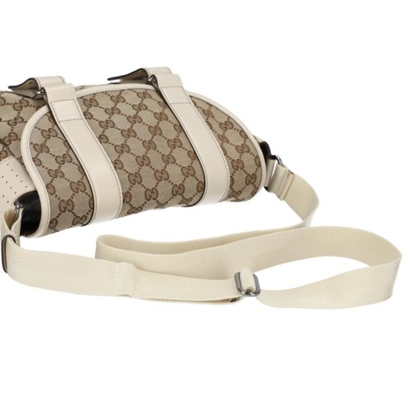 40513 4 Gucci Gg Canvas Shoulder Bag Biege