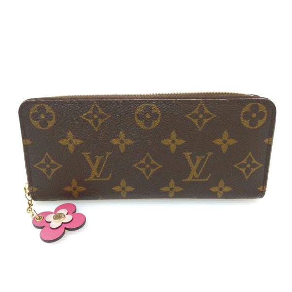 40566 1 Louis Vuitton Portefeuil Clemence Wallet Flower Charm