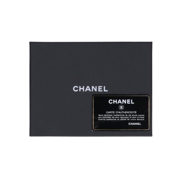 40604 7 Chanel Boy CHANEL Compact Tri Fold Wallet Black