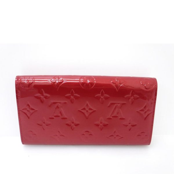 40610 2 Louis Vuitton Vernis Sala Wallet Red