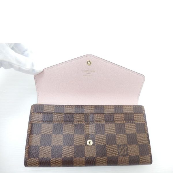 40658 4 Louis Vuitton Portefeuil Sala Wallet Damier Rose Ballerine