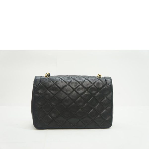 41062 2 Chanel Matelasse Chain Shoulder Bag Black