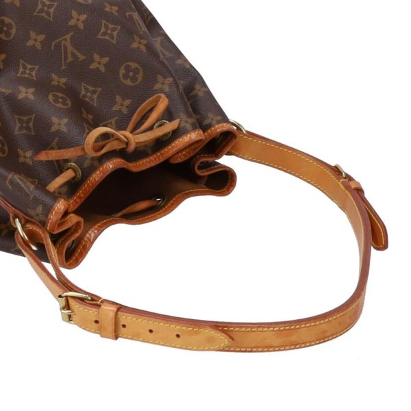 41096 3 Louis Vuitton Petit Noe Coating Bag Brown