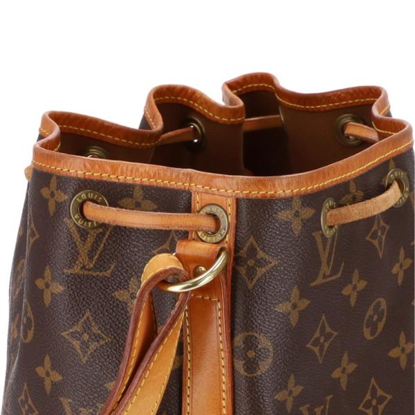 41096 5 Louis Vuitton Petit Noe Coating Bag Brown