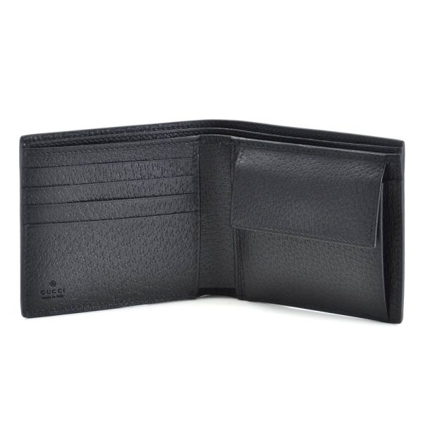 41115329b GUCCI wallet folding wallet GG MARMONT NERO Black