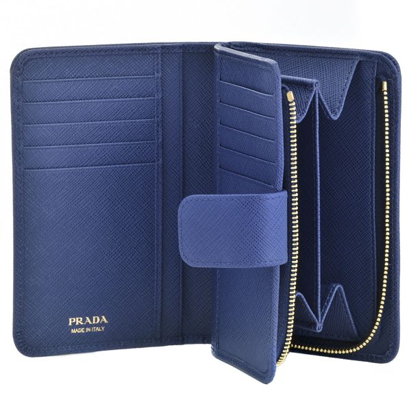 41136072b Prada wallet fold wallet BLUETTE