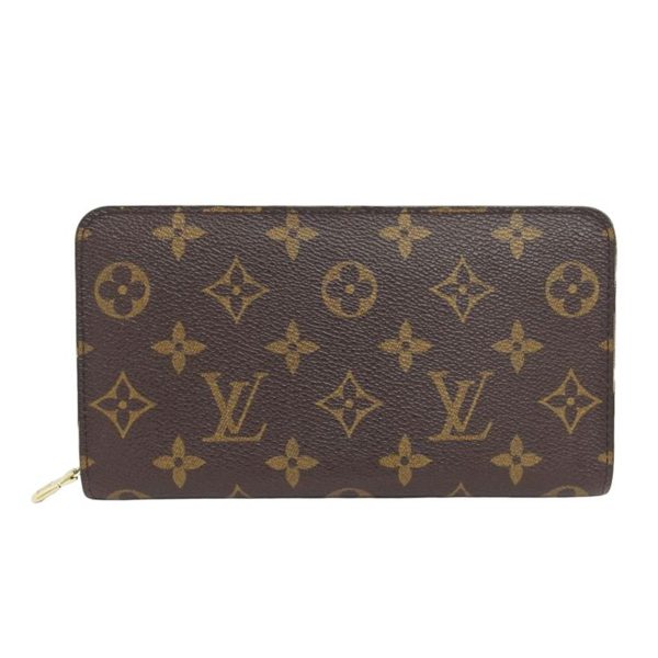 41140 1 Louis Vuitton Portomone Zip Monogram Wallet Brown