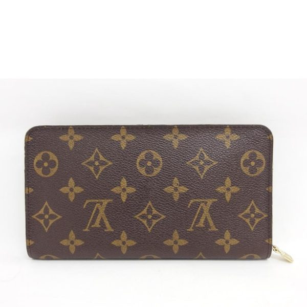 41140 2 Louis Vuitton Portomone Zip Monogram Wallet Brown