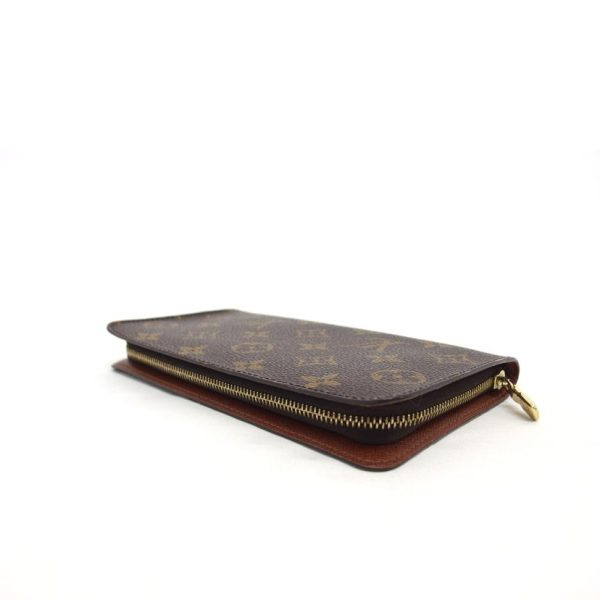 41140 3 Louis Vuitton Portomone Zip Monogram Wallet Brown