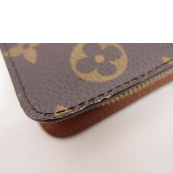 41140 8 Louis Vuitton Portomone Zip Monogram Wallet Brown