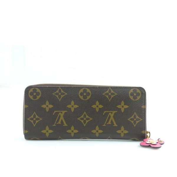 41152 2 Louis Vuitton Portefeuil Clemence Monogram Wallet Brown