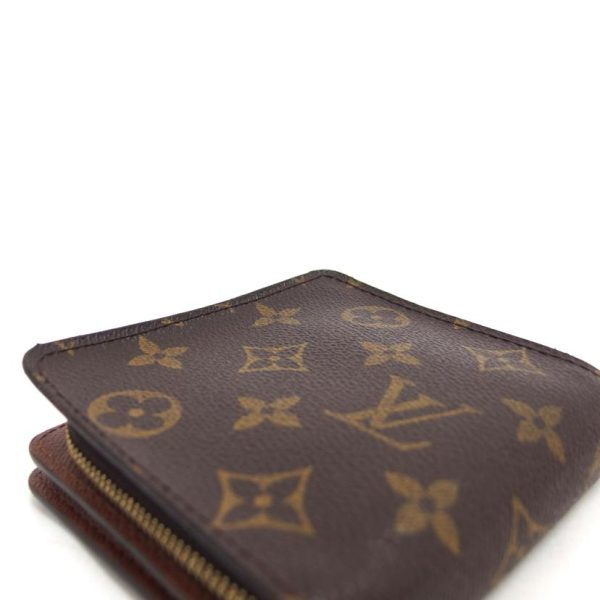 41164 8 Louis Vuitton Compact Zip Monogram Wallet Brown