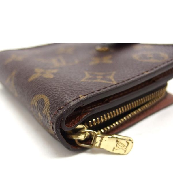 41164 9 Louis Vuitton Compact Zip Monogram Wallet Brown