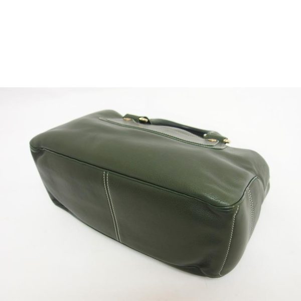 41188 3 Celine Leather Boogie Bag Moss Green