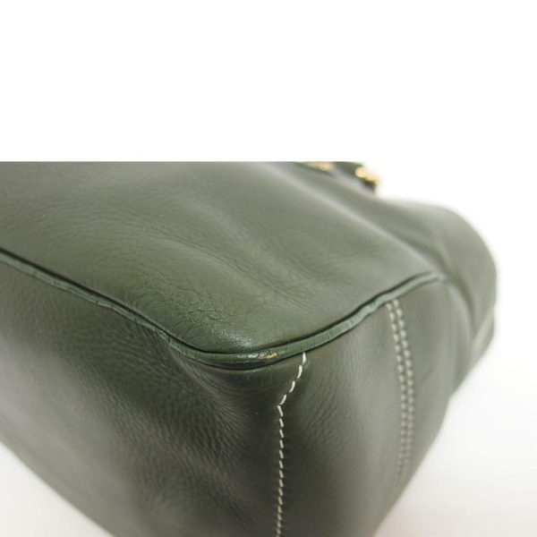 41188 7 Celine Leather Boogie Bag Moss Green