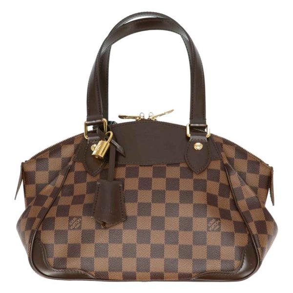 41218 1 Louis Vuitton Verona PM Damier Tote Bag Brown