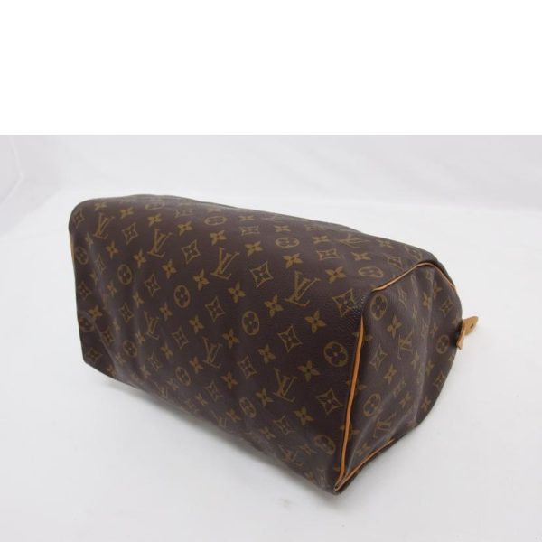 41218 3 Louis Vuitton Speedy 35 Monogram Handbag Brown