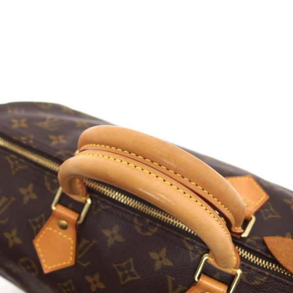 41218 7 Louis Vuitton Speedy 35 Monogram Handbag Brown