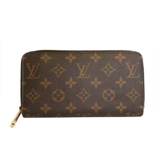 41249 1 Louis Vuitton Zippy Wallet Monogram Wallet Brown