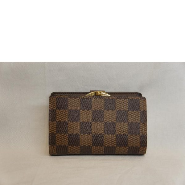 41263 2 Louis Vuitton Portomone Viennois Damier Wallet Brown