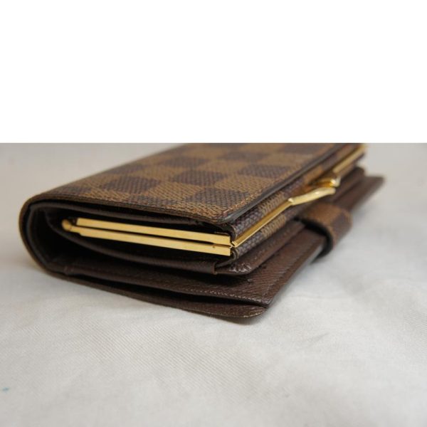 41263 6 Louis Vuitton Portomone Viennois Damier Wallet Brown