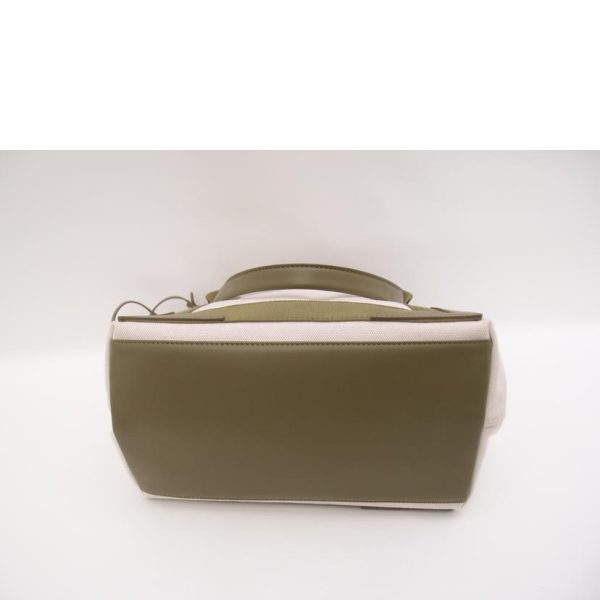 41278 3 Balenciaga Navy Hippo S Tote Bag Khaki