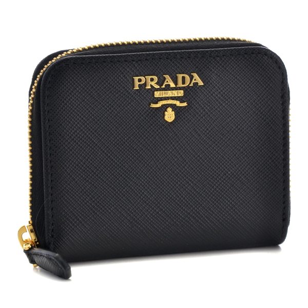 41331750 Prada coin case coin purse NERO Black