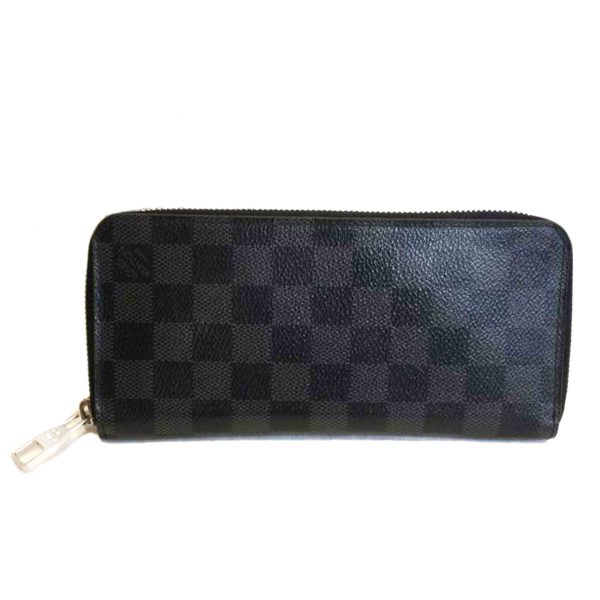 41416 1 Louis Vuitton Zippy Wallet Vertical Graphite Wallet Black