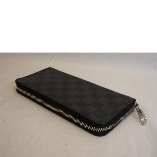 41416 3 Louis Vuitton Zippy Wallet Vertical Graphite Wallet Black