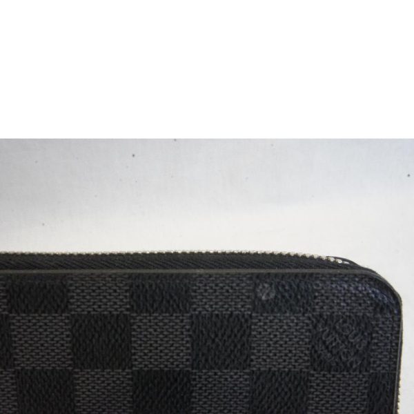 41416 7 Louis Vuitton Zippy Wallet Vertical Graphite Wallet Black