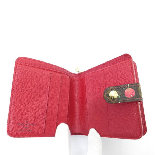 41423 4 Louis Vuitton Compact Zip Wallet Monogram Cherry