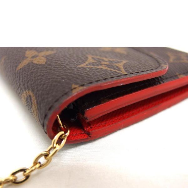 41454 12 Louis Vuitton Portefeuille Emily Monogram Wallet Rouge