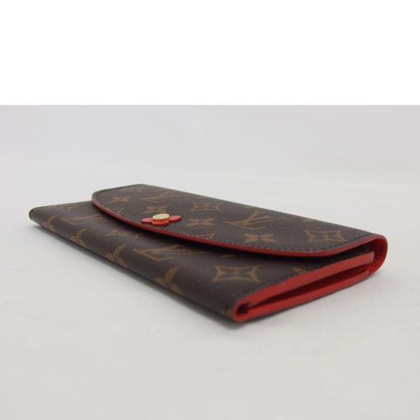 41454 3 Louis Vuitton Portefeuille Emily Monogram Wallet Rouge