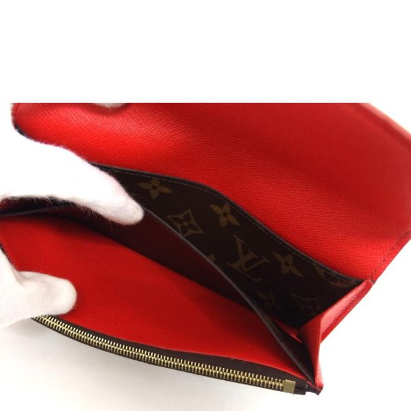 41454 7 Louis Vuitton Portefeuille Emily Monogram Wallet Rouge