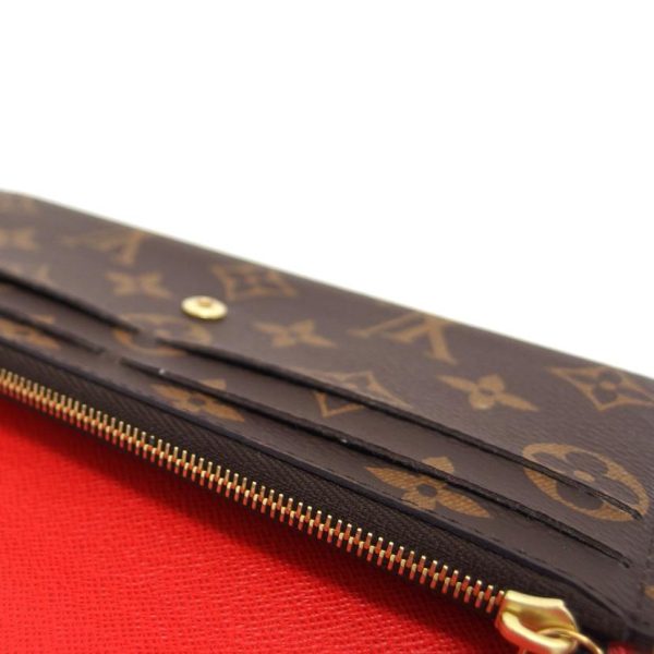 41454 8 Louis Vuitton Portefeuille Emily Monogram Wallet Rouge