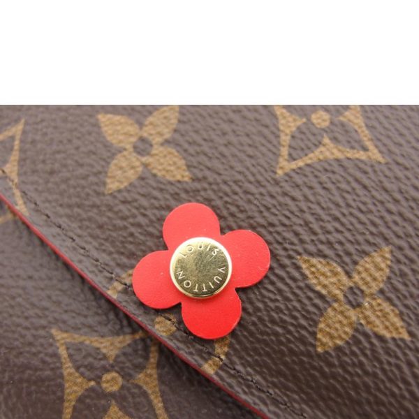 41454 9 Louis Vuitton Portefeuille Emily Monogram Wallet Rouge