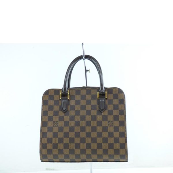 41485 2 Louis Vuitton Triana Damier Handbag Ebene Brown