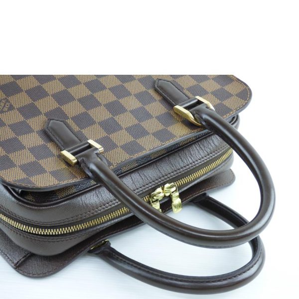 41485 4 Louis Vuitton Triana Damier Handbag Ebene Brown